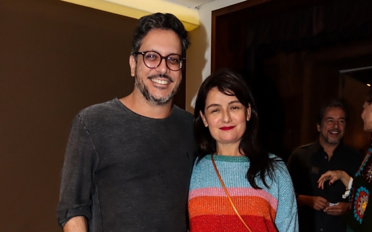 Lúcio Mauro Filho e a mulher, Cíntia Oliveira