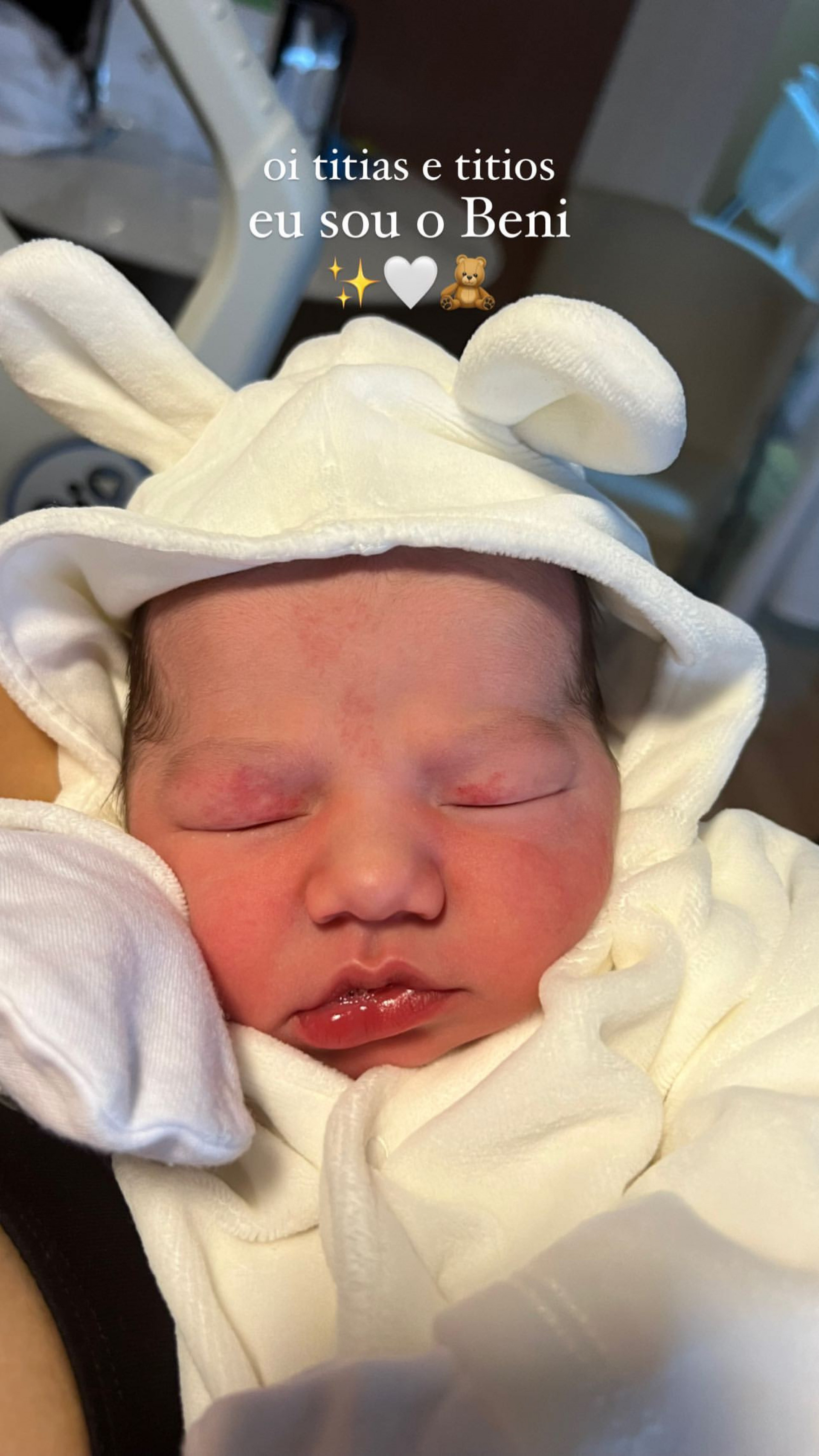 Gabi Brandt dá à luz Beni, seu terceiro filho com Saulo Poncio - Reprodução/Instagram