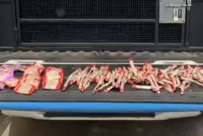 PM apreende grande quantidade de drogas no bairro Banco de Areia