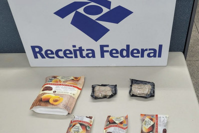 Receita Federal apreende mais de R$ 24 mil em haxixe no Aeroporto do Galeão