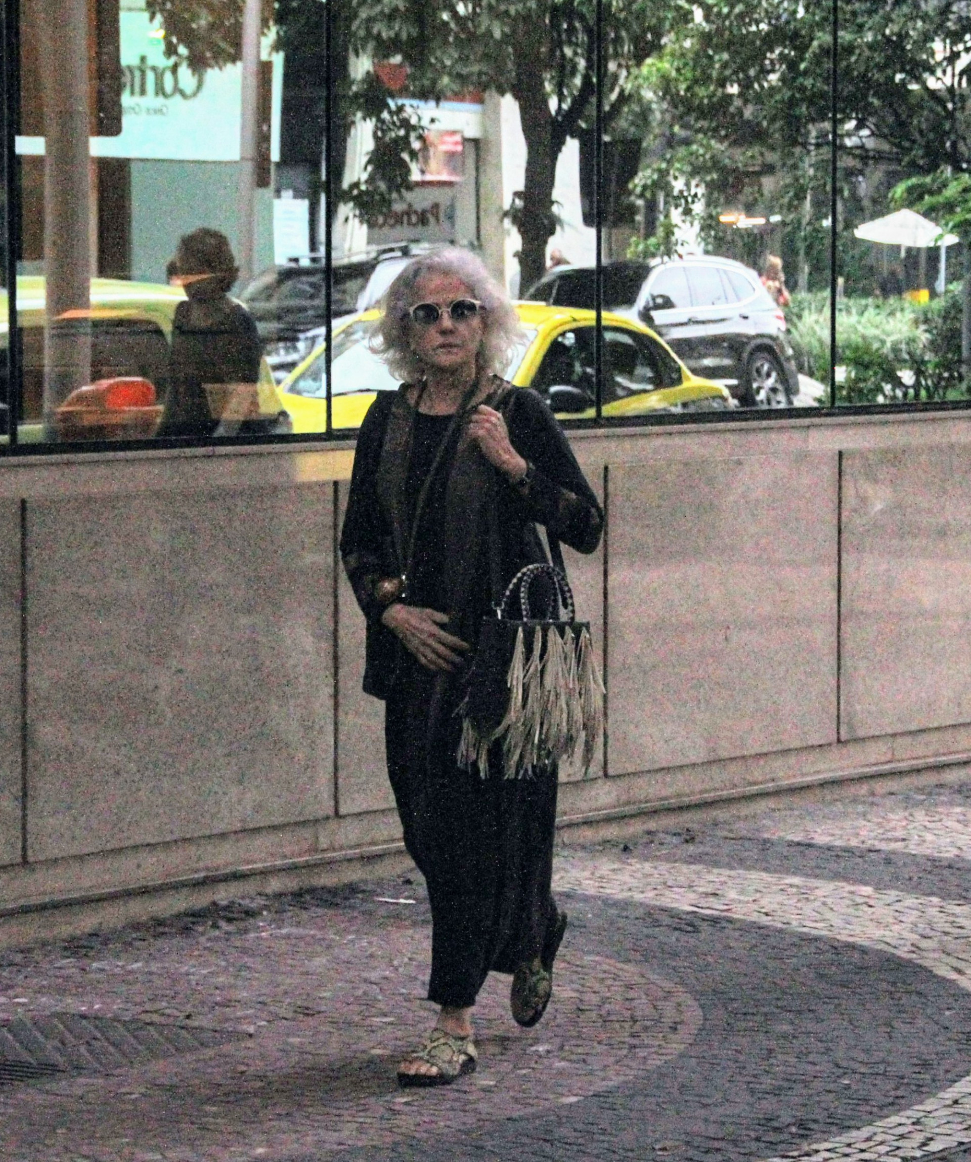 Marieta Severo foi clicada durante passeio no Leblon - Dan Delmiro/Ag. News