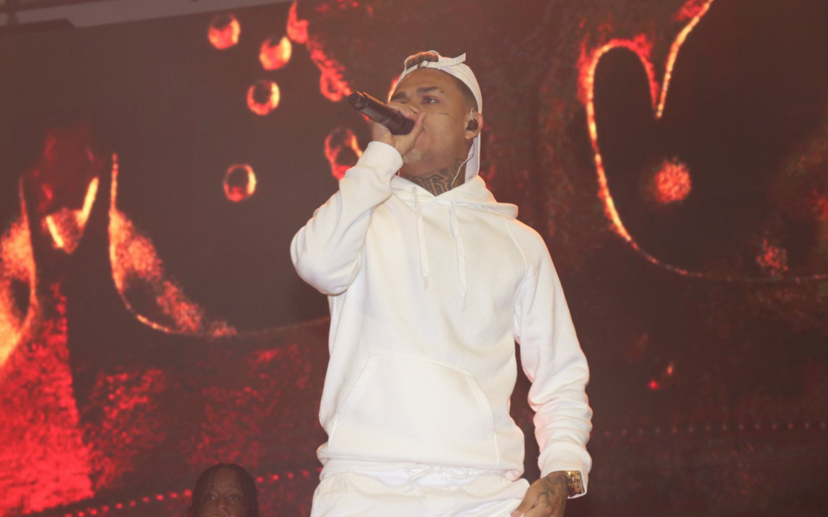 MC Cabelinho fez show na quadra da Mocidade, nesta sexta-feira