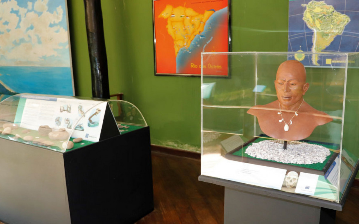 O Museu de sitio Arqueol&oacute;gico Sambaqui da Tarioba fica nas depend&ecirc;ncias da casa de Cultura, no Centro