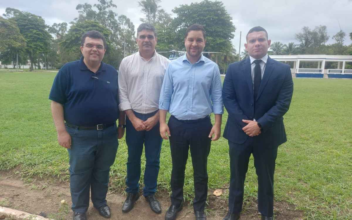 Durante visita &agrave; Maca&eacute;, governador em exerc&iacute;cio, Thiago Pampolha, destaca bons resultados na seguran&ccedil;a p&uacute;blica da cidade