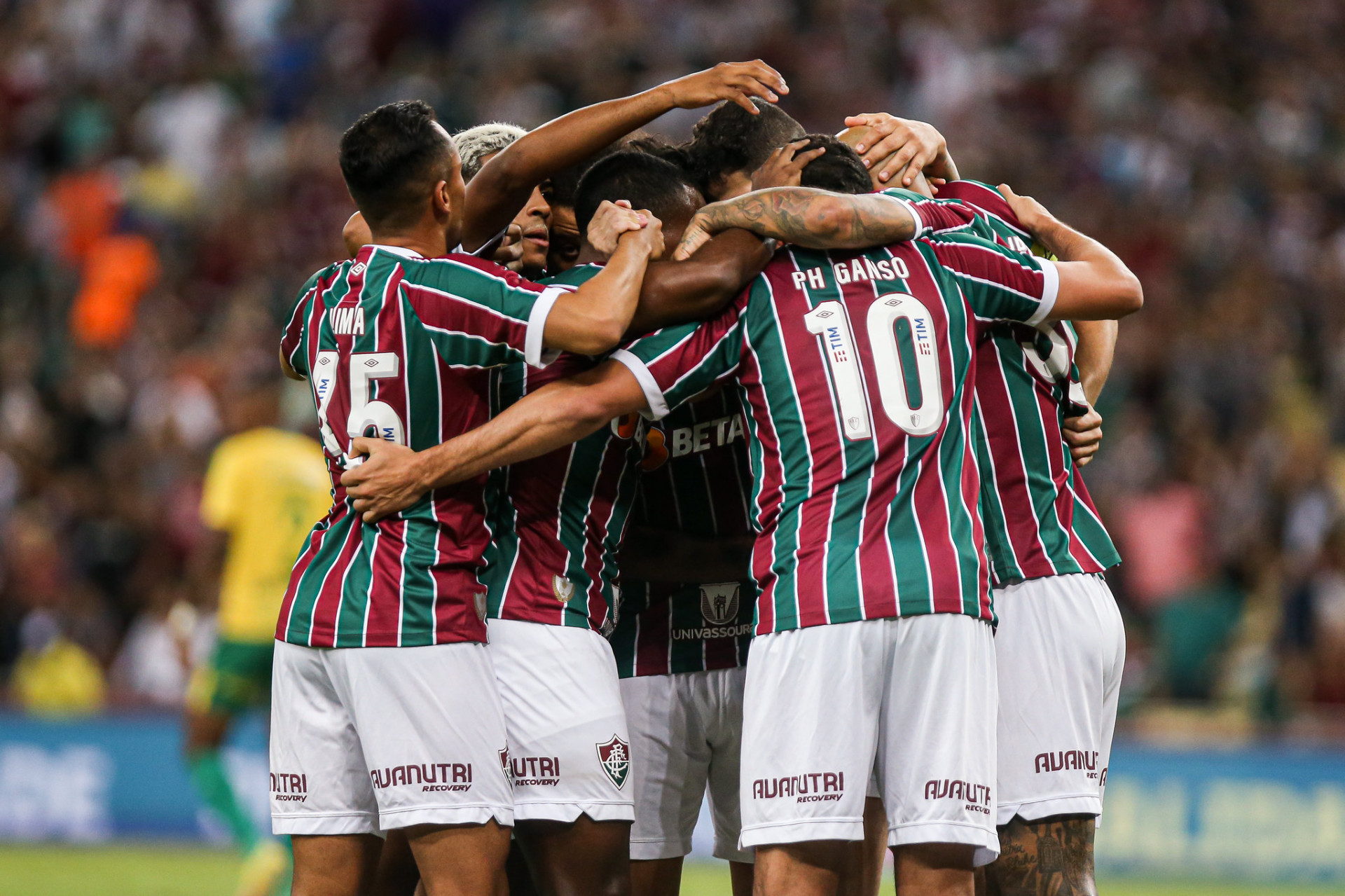 Comemoração dos jogadores do Fluminense - Foto: Marcelo Goncçlves/Fluminense