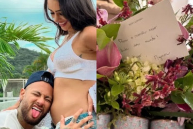 Grávida de primeiro filho, Bruna Biancardi ganha mimo de Neymar no Dia das Mães