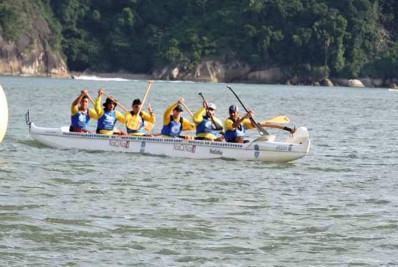Praia do Colégio Naval palco da 1ª Etapa de Canoagem Oceânica de Angra