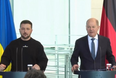 Zelensky se reúne com chanceler alemão, que deseja 'boa sorte' na contraofensiva ucraniana