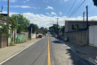 Prefeitura de Araruama inaugura obra de drenagem e pavimentação no bairro Morro Moreno