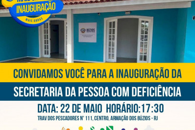 Búzios sai na frente mais uma vez e inaugura a primeira secretaria voltada para a Pessoa Com Deficiência da Região