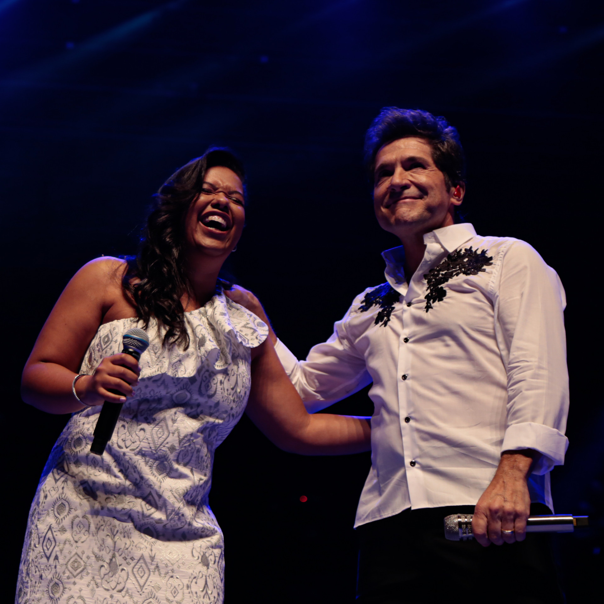 Cantor Daniel e Jéssica, filha de seu antigo parceiro de dupla, João Paulo - Van Campos / Agnews