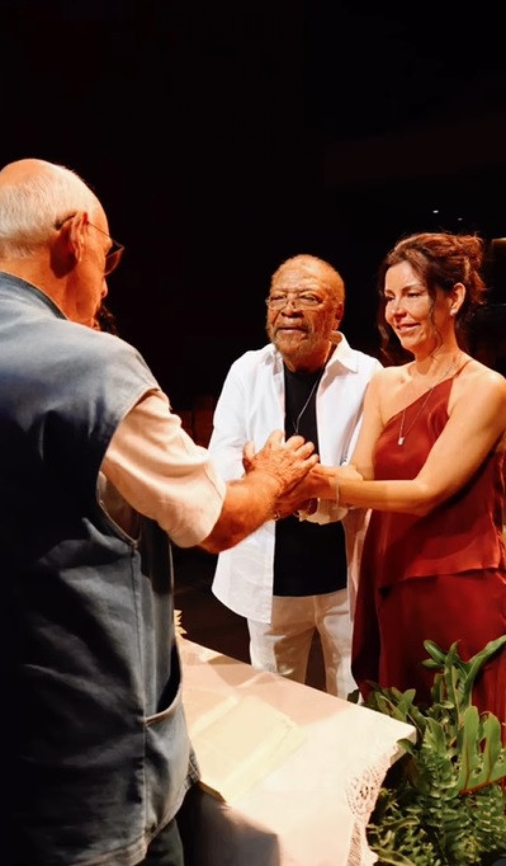 Martinho da Vila e Cléo Ferreira renovam votos de casamento - Reprodução de vídeo / Marcia Madela