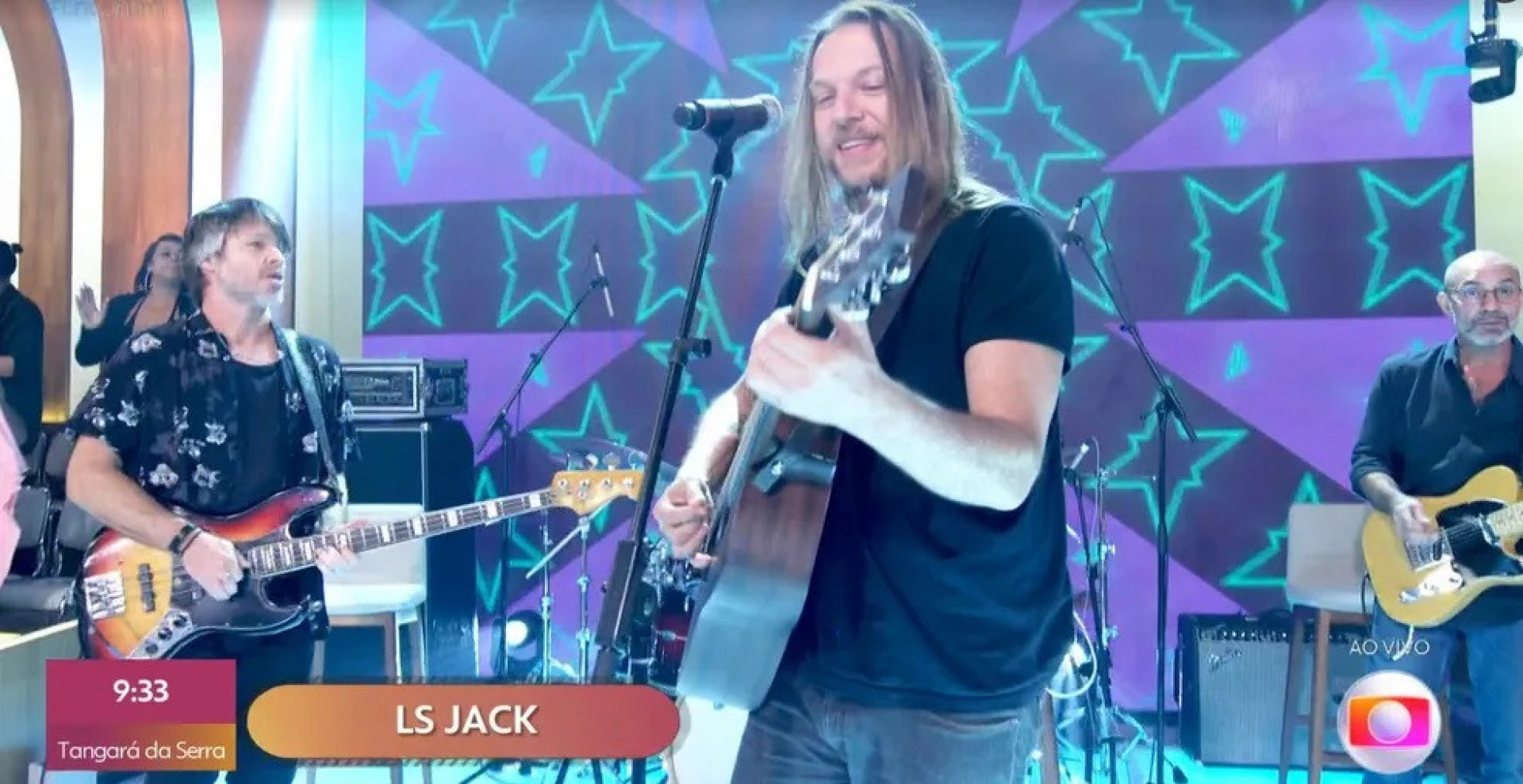 Vinny como vocalista do LS Jack - Reprodução / TV Globo