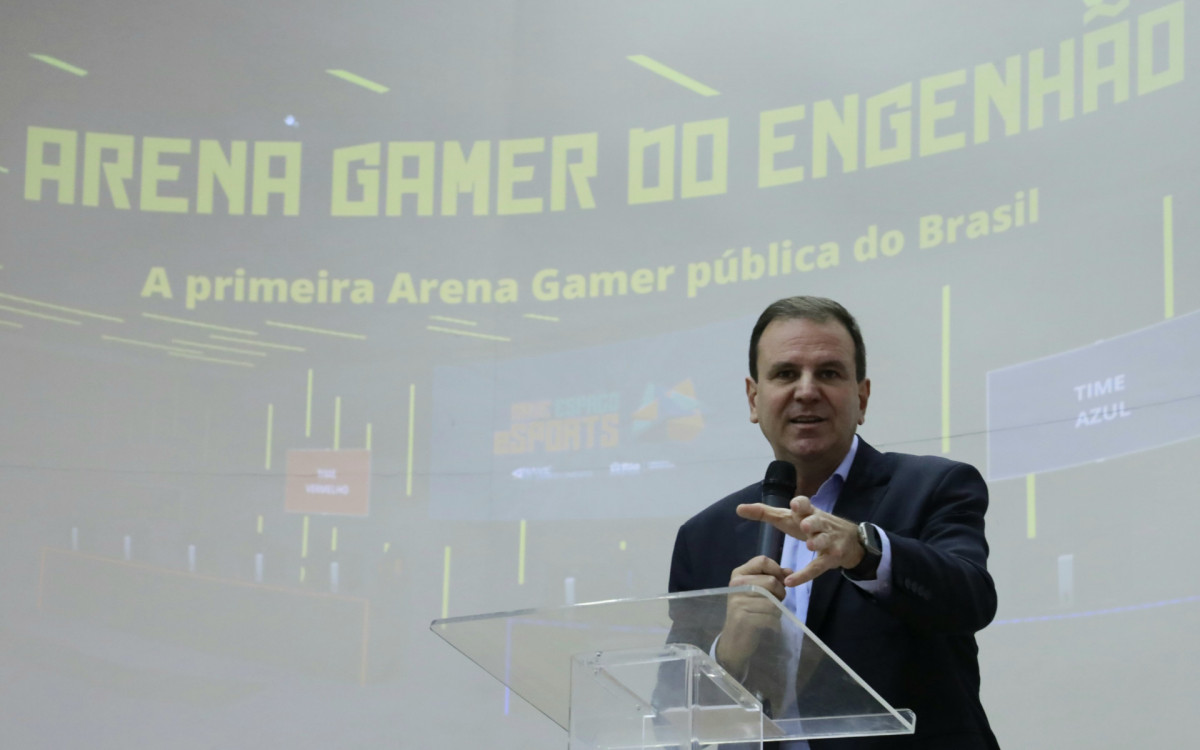 Prefeito Eduardo Paes participou de evento para o lan&ccedil;amento da primeira arena p&uacute;blica de games do Brasil