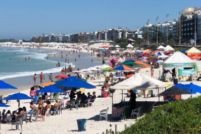 Terça-feira (16) tem alerta de instabilidade climática e ventania em Cabo Frio