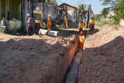 Marambaia recebe investimento para drenagem e pavimentação