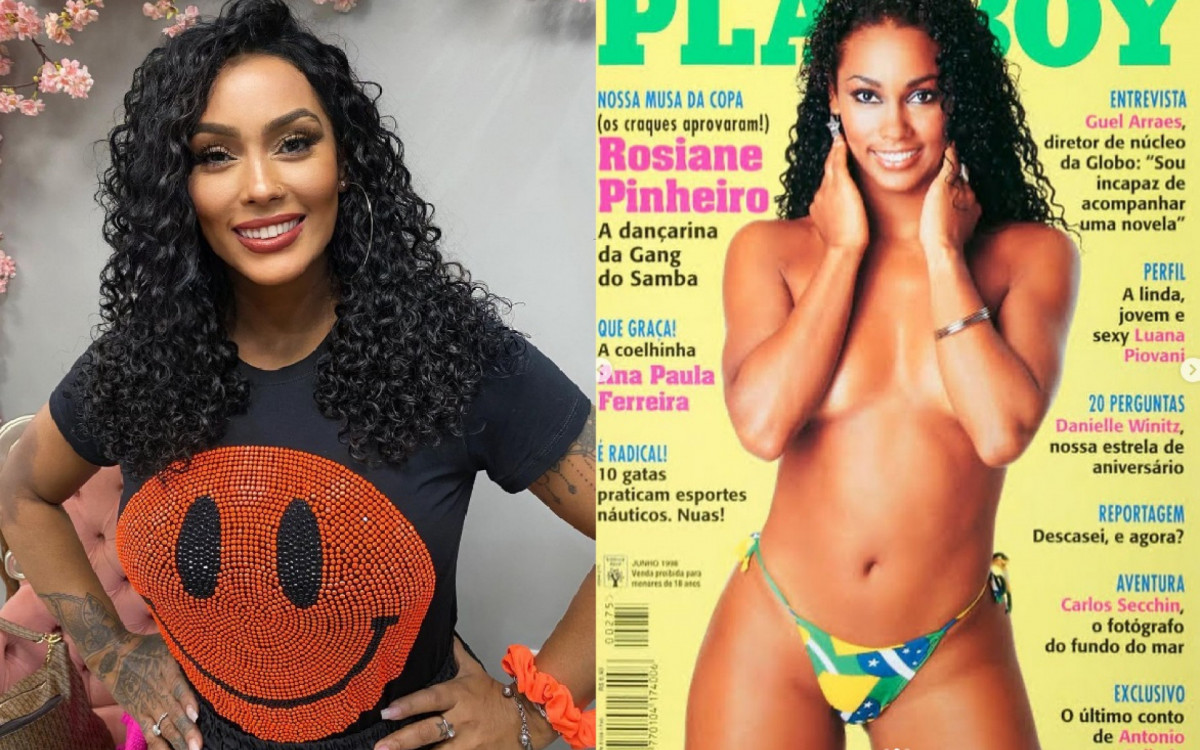 Rosiane Pinheiro estrelou a playboy em 1998
