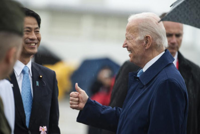 No G7, Biden fala com premiê japonês sobre cooperação contra pressão chinesa em Taiwan