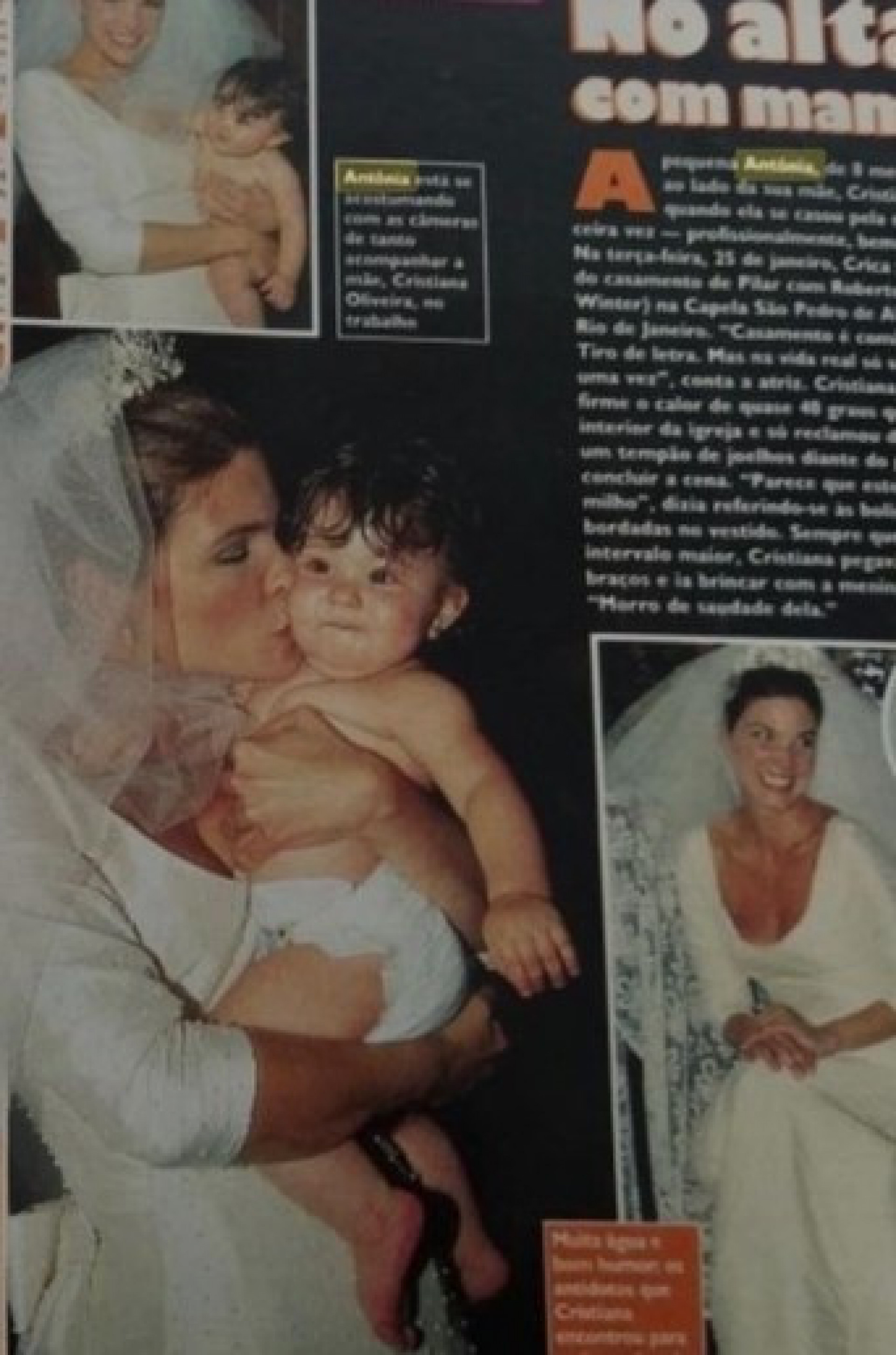 Cristiana Oliveira publicou relato emocionado em homenagem à filha - Reprodução/Instagram