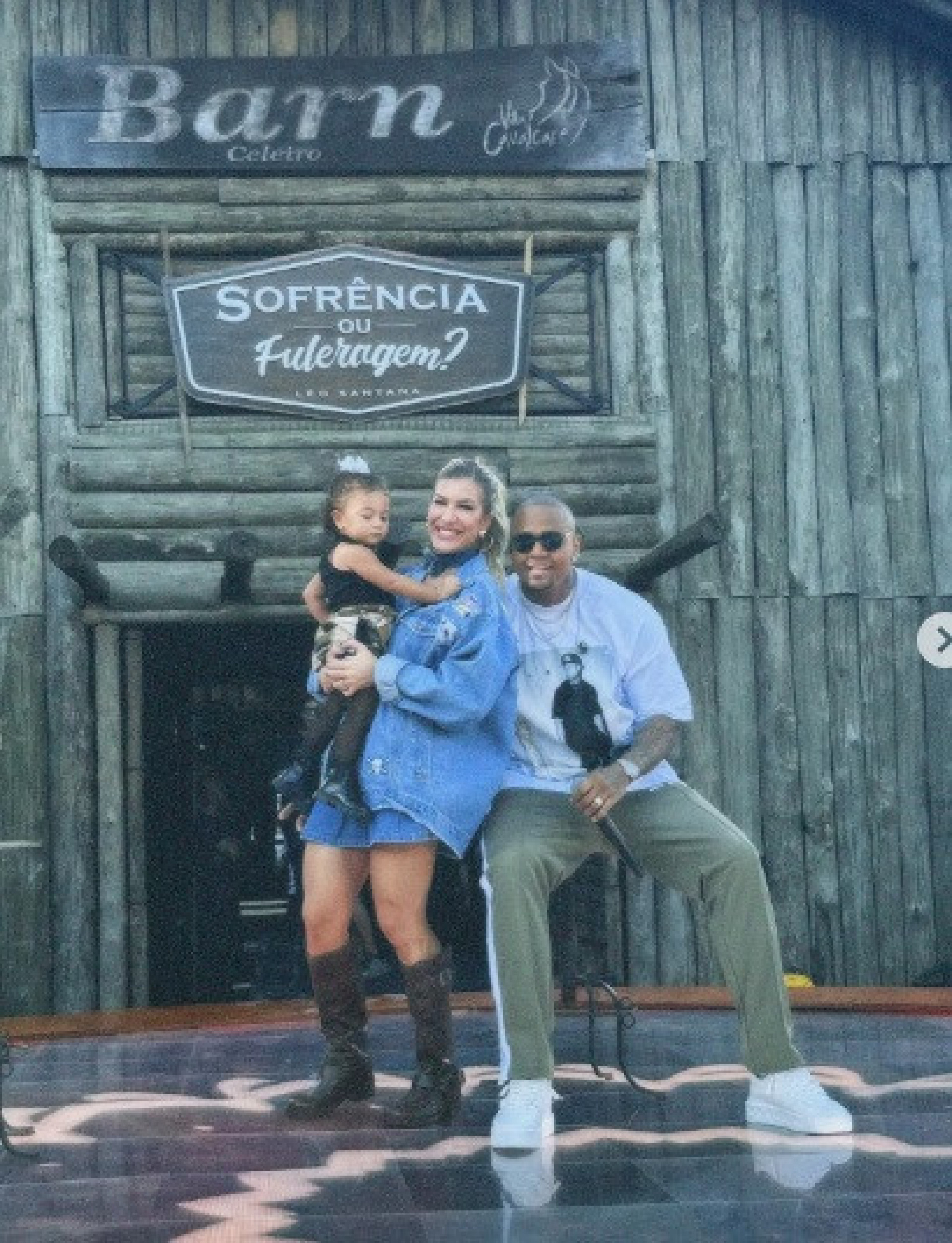 Léo Santana, Liz e Lorena Improta - Reprodução do Instagram