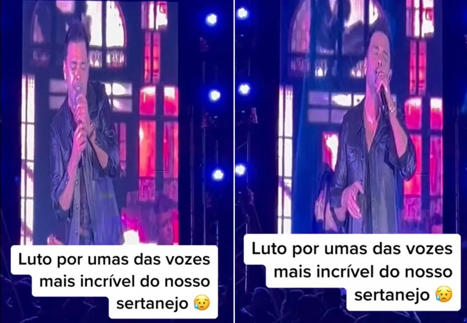 Zezé Di Camargo tem problemas na voz durante show e espanta internautas - Reprodução Internet
