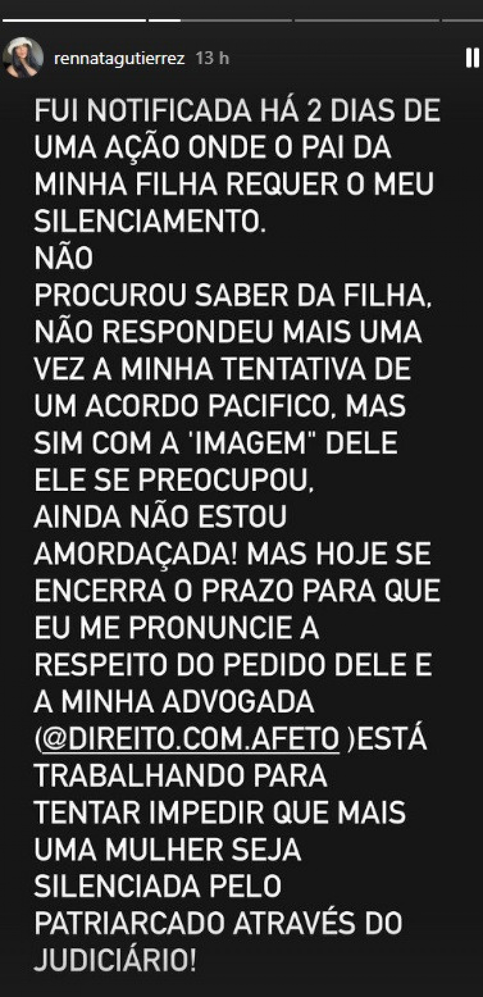 Renata Gutierrez conta que foi processada por Xamã - Reprodução do Instagram