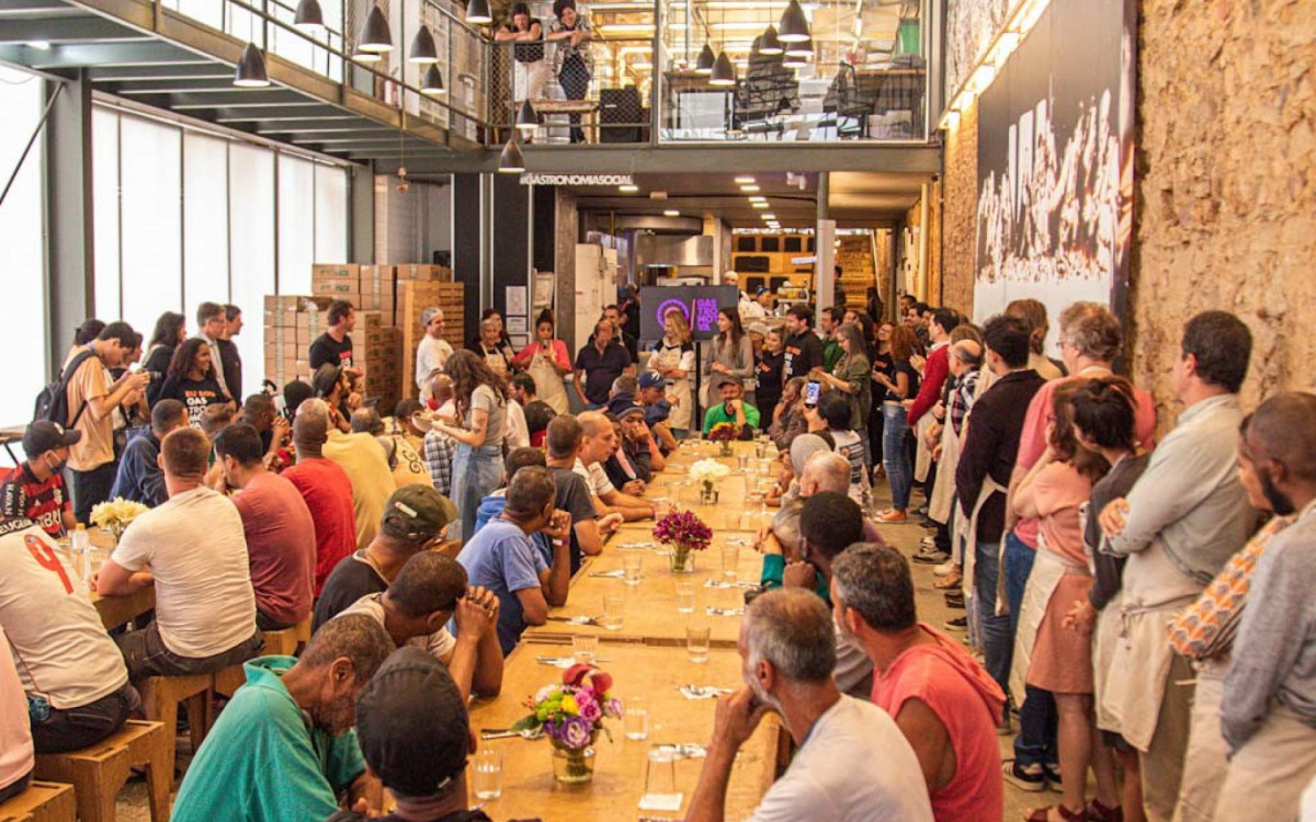 Reabertura do Refettorio Gastromotiva, na Lapa, após a pandemia - Misael Gonçalo / Gastromotiva