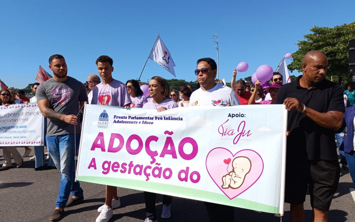 Caminhada antecede o Dia Nacional da Ado&ccedil;&atilde;o, que &eacute; comemorado todo 25 de maio