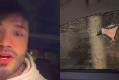 Lucas Viana tem carro atingido por tiro após reagir a assalto 