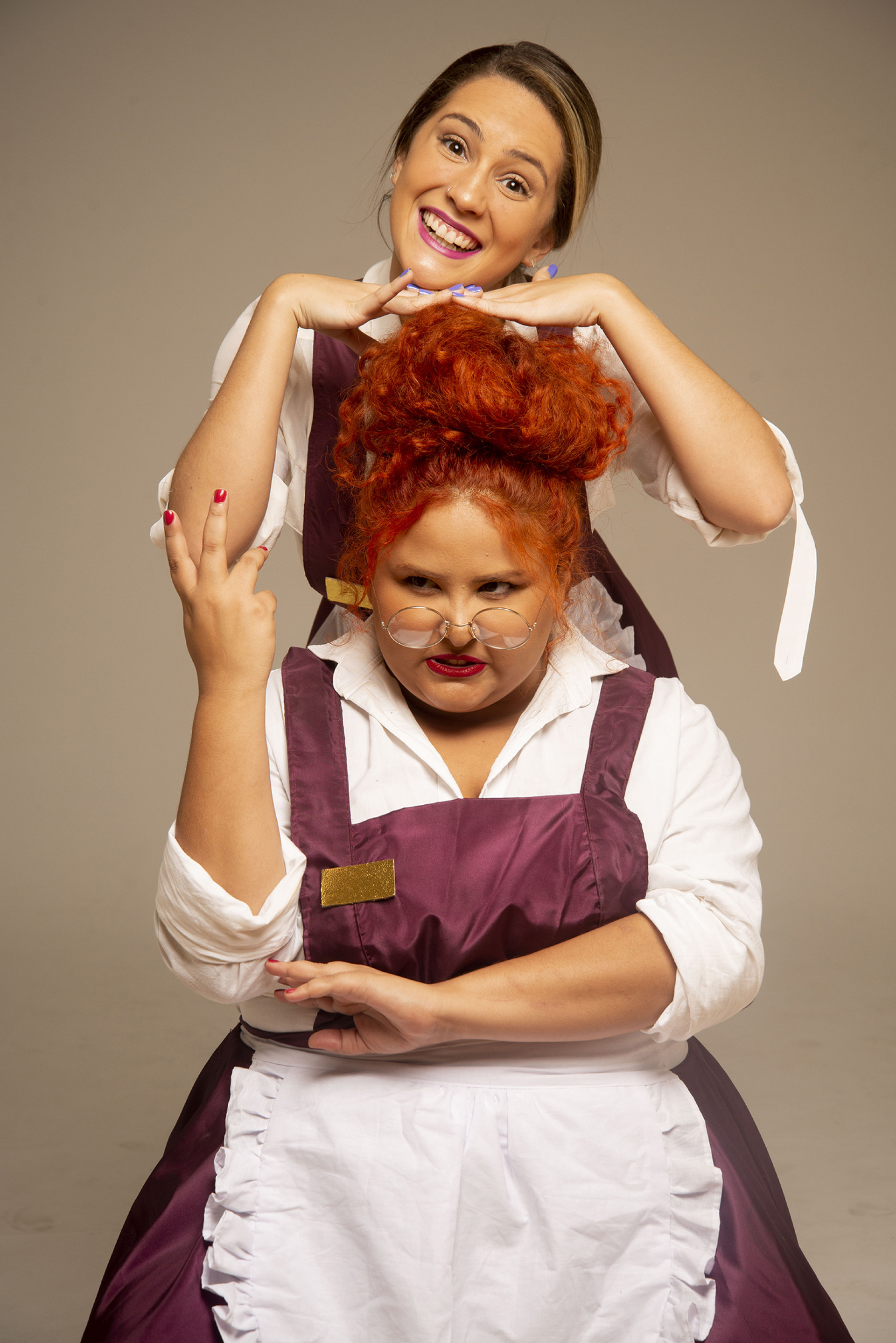 Luisa Périssé e Castorine são as estrelas da comédia 'Camareiras' - Mauricio Maia / Divulgação