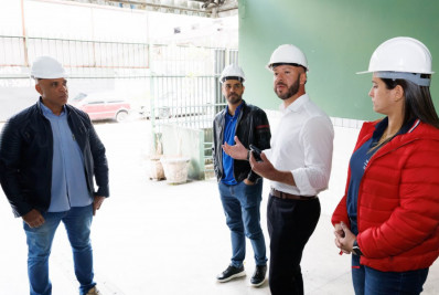 Prefeito Vinicius Claussen anuncia início de obra da Escola Acliméa, no São Pedro