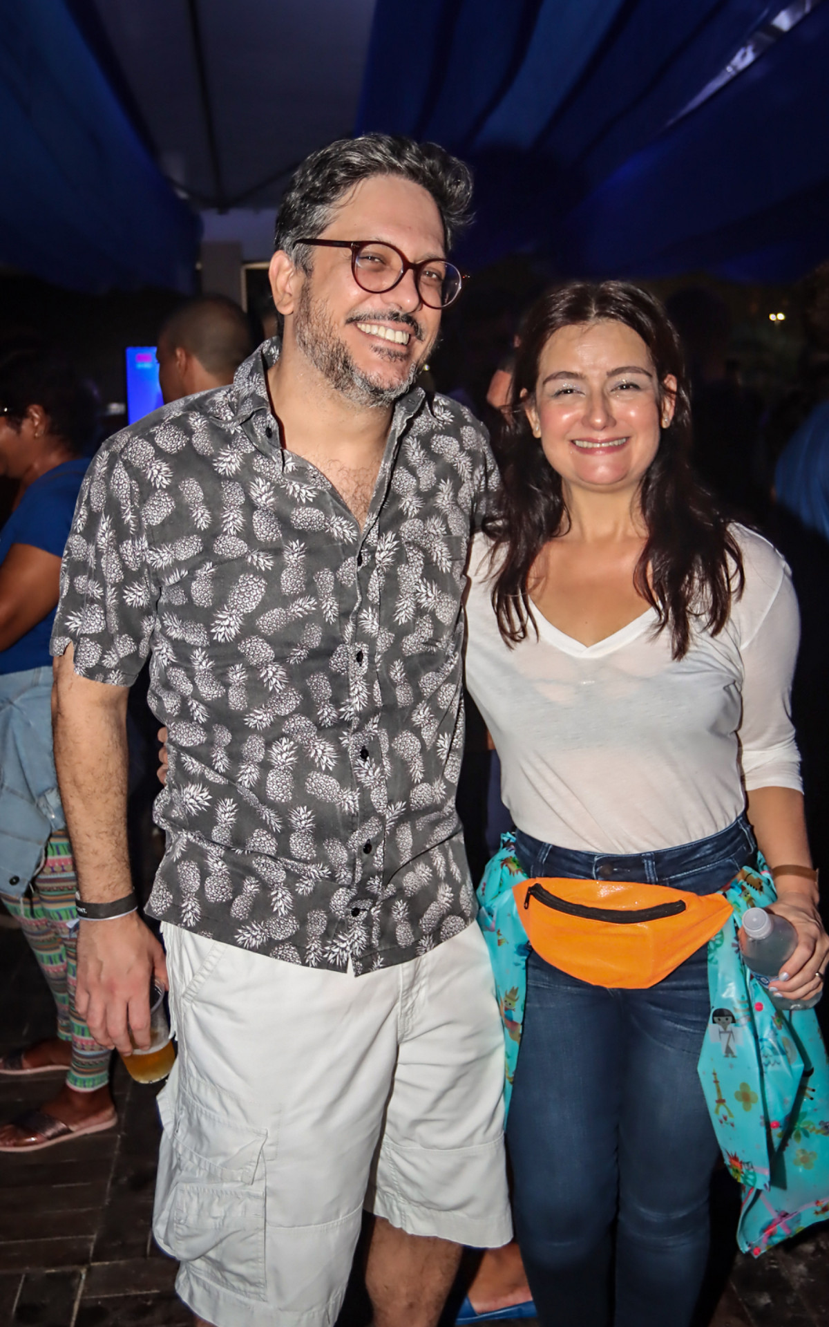 Lúcio Mauro Filho e a mulher