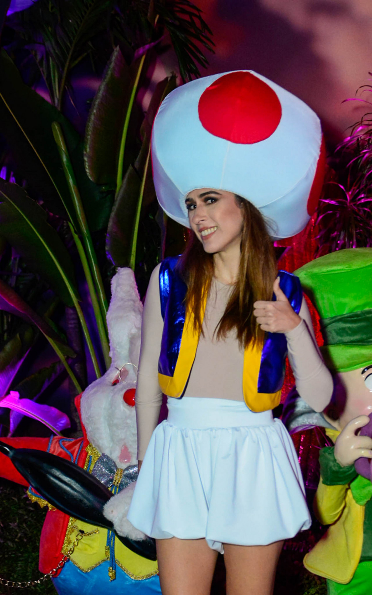 Tatá Werneck durante festa à fantasia de Giovanna Lancellotti