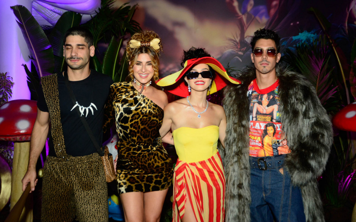 Victor Sampaio, Fernanda Paes Leme, Giovanna Lancellotti e Gabriel David