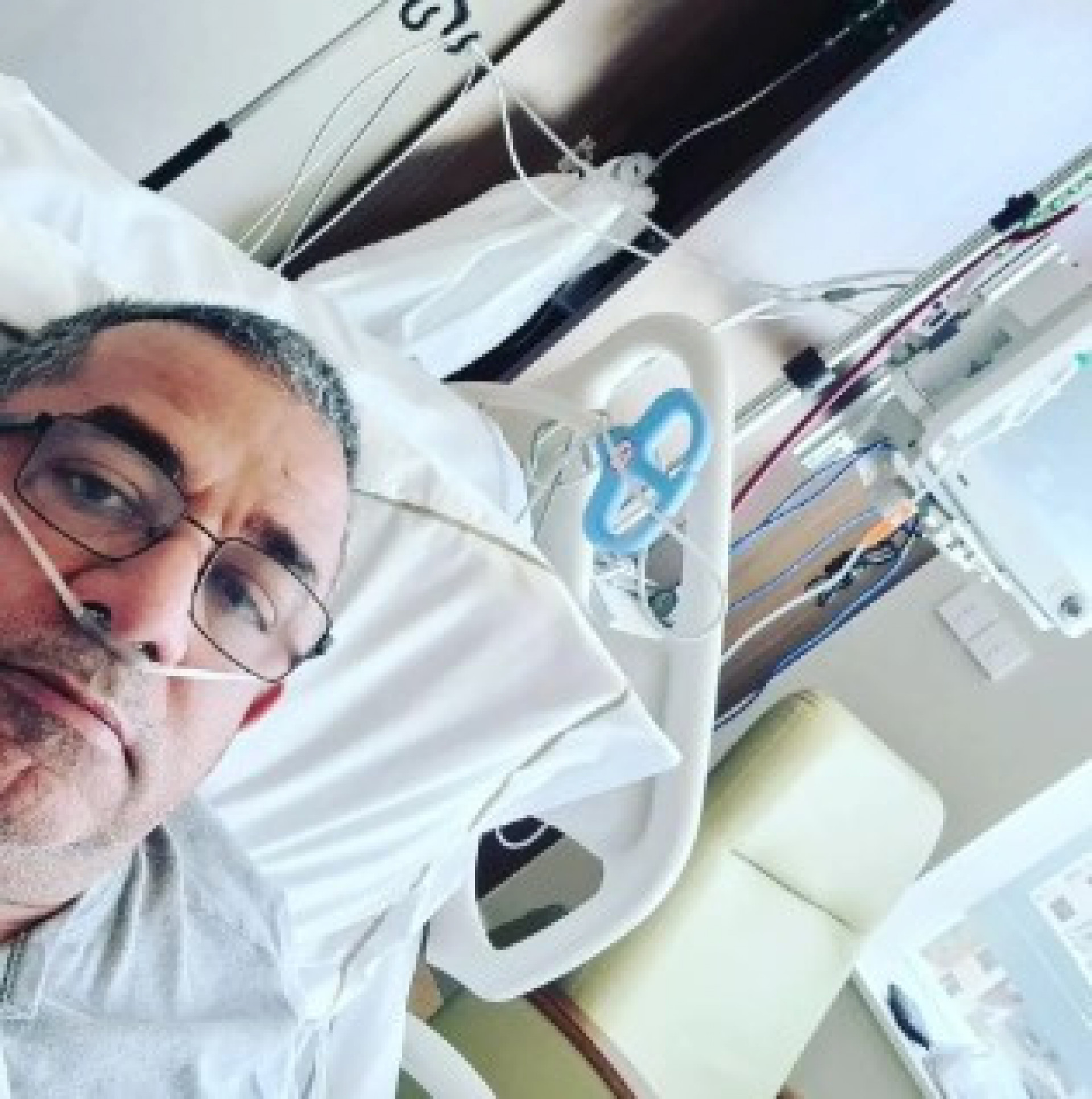 Mauro Machado internado em Hospital - Reprodução/Instagram