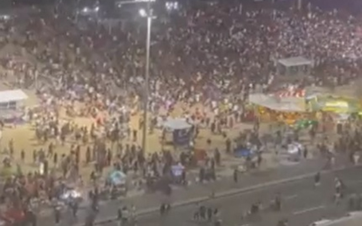 Multid&atilde;o acompanhava o Tim Music Rio, na altura do Posto 4, quando arrast&atilde;o aconteceu