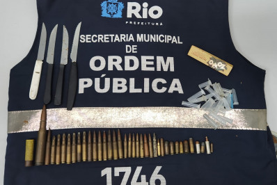Prefeitura apreende 40 projéteis em ação de ordenamento no Leblon