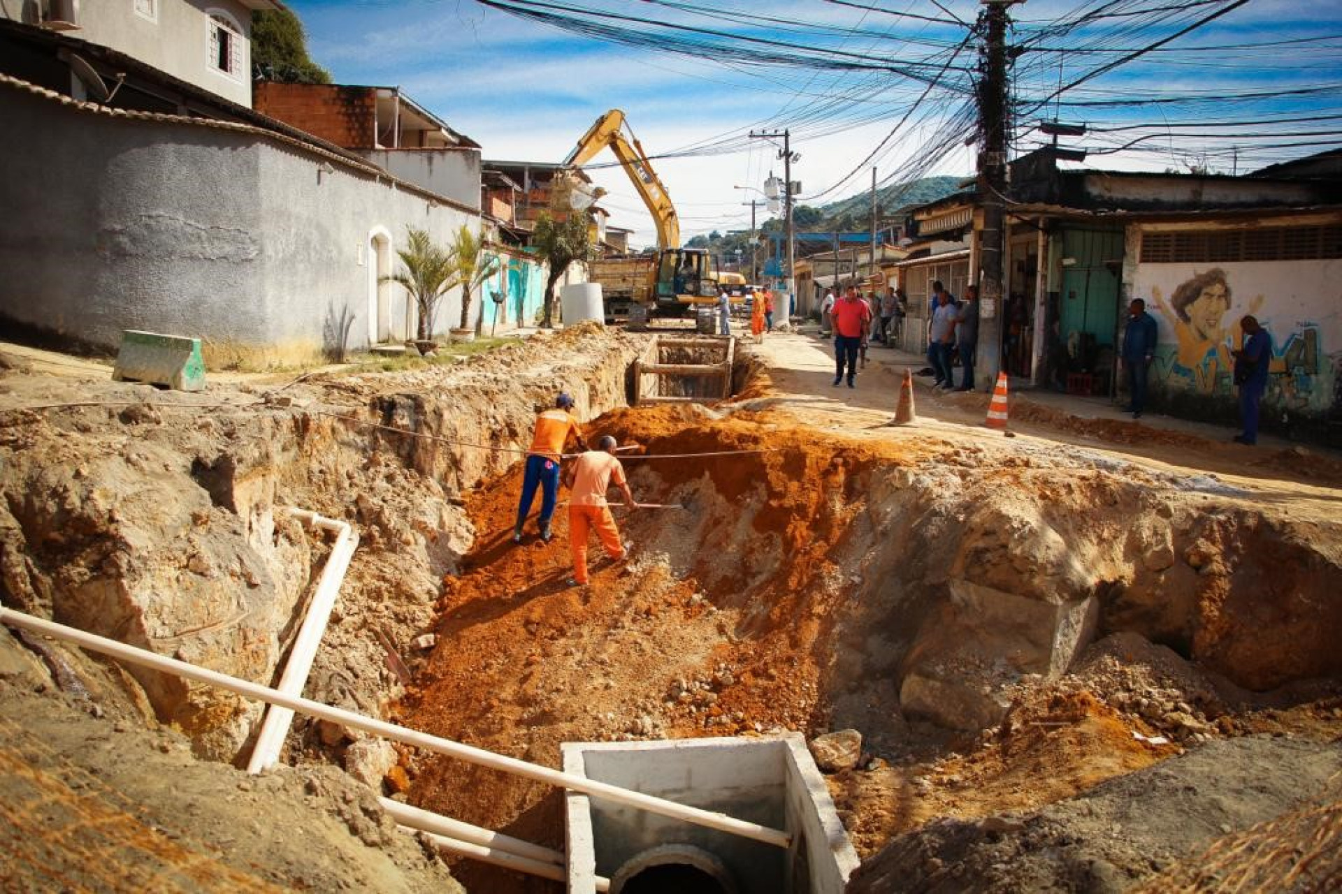 No bairro Vila Verde, as obras est&atilde;o avan&ccedil;ando e contemplando diversas ruas - Kristian Amarante/PMBR
