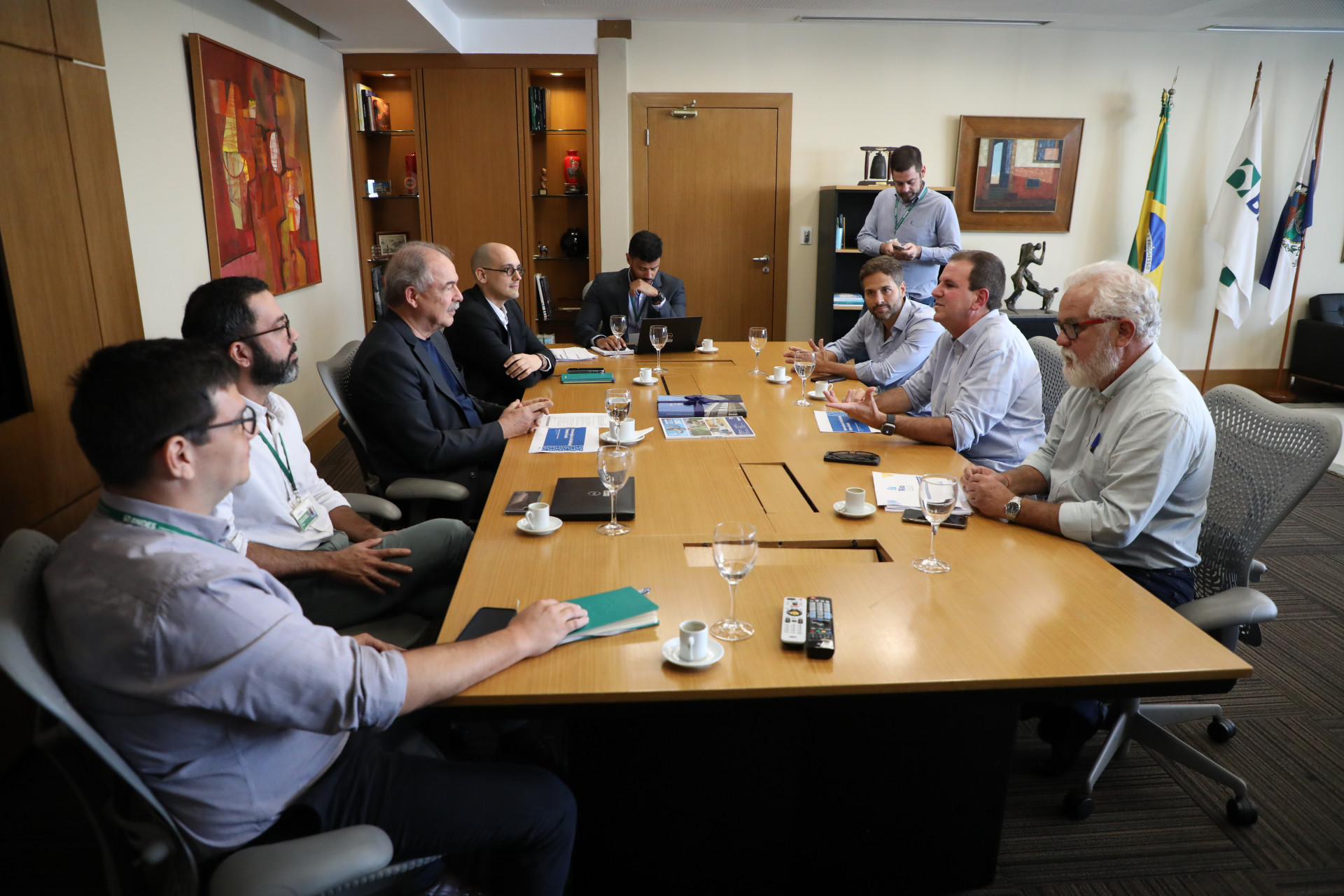 Prefeito do Rio, Eduardo Paes, e presidente do BNDES, Aloizio Mercadante, anunciam novidades sobre parceria no Centro do Rio - F&aacute;bio Motta/Prefeitura do Rio 