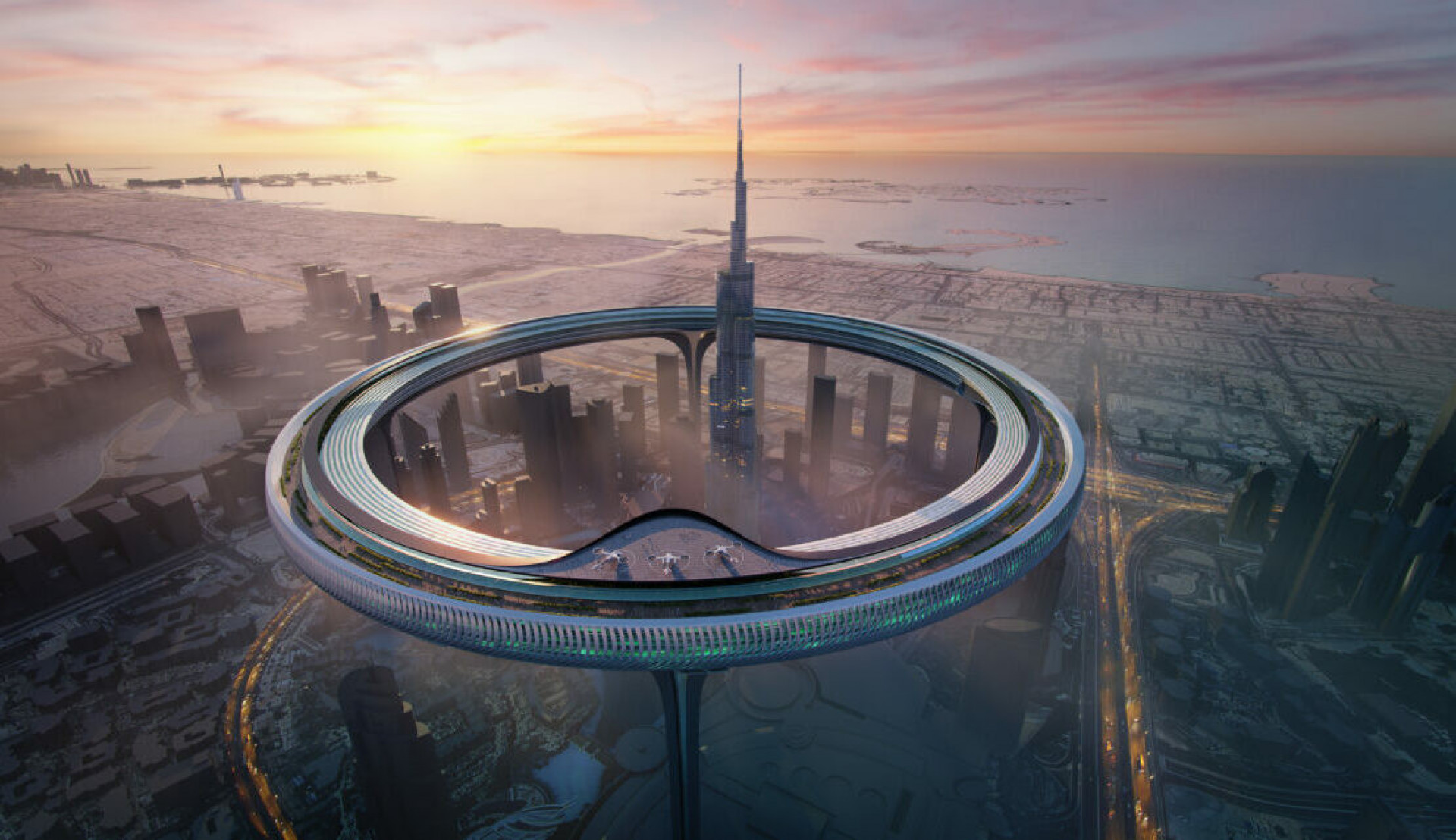 Projeto Downtown Circle, em Dubai, nos EAU - Divulgação/ZNera