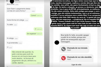 Motorista acusado de assédio por passageira é bloqueado de plataforma