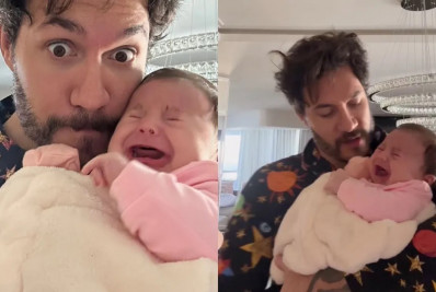 Eliezer desabafa após não conseguir controlar choro da filha: 'Sensação de ser um pai ruim'