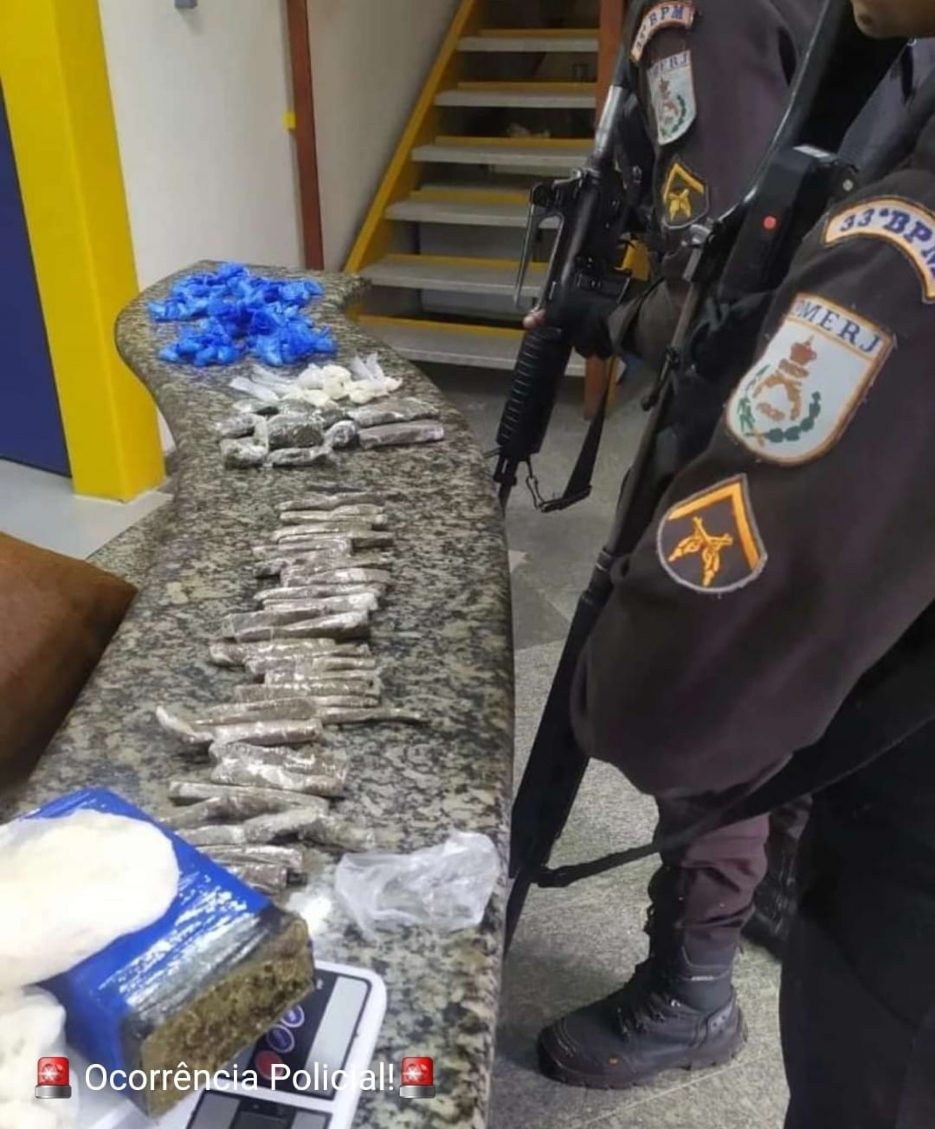 Apreensão em Mangaratiba feita pelo 33º BPM