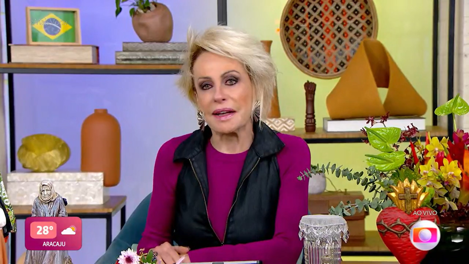 Ana Maria Braga chora no 'Mais Você', da TV Globo - Reprodução de vídeo