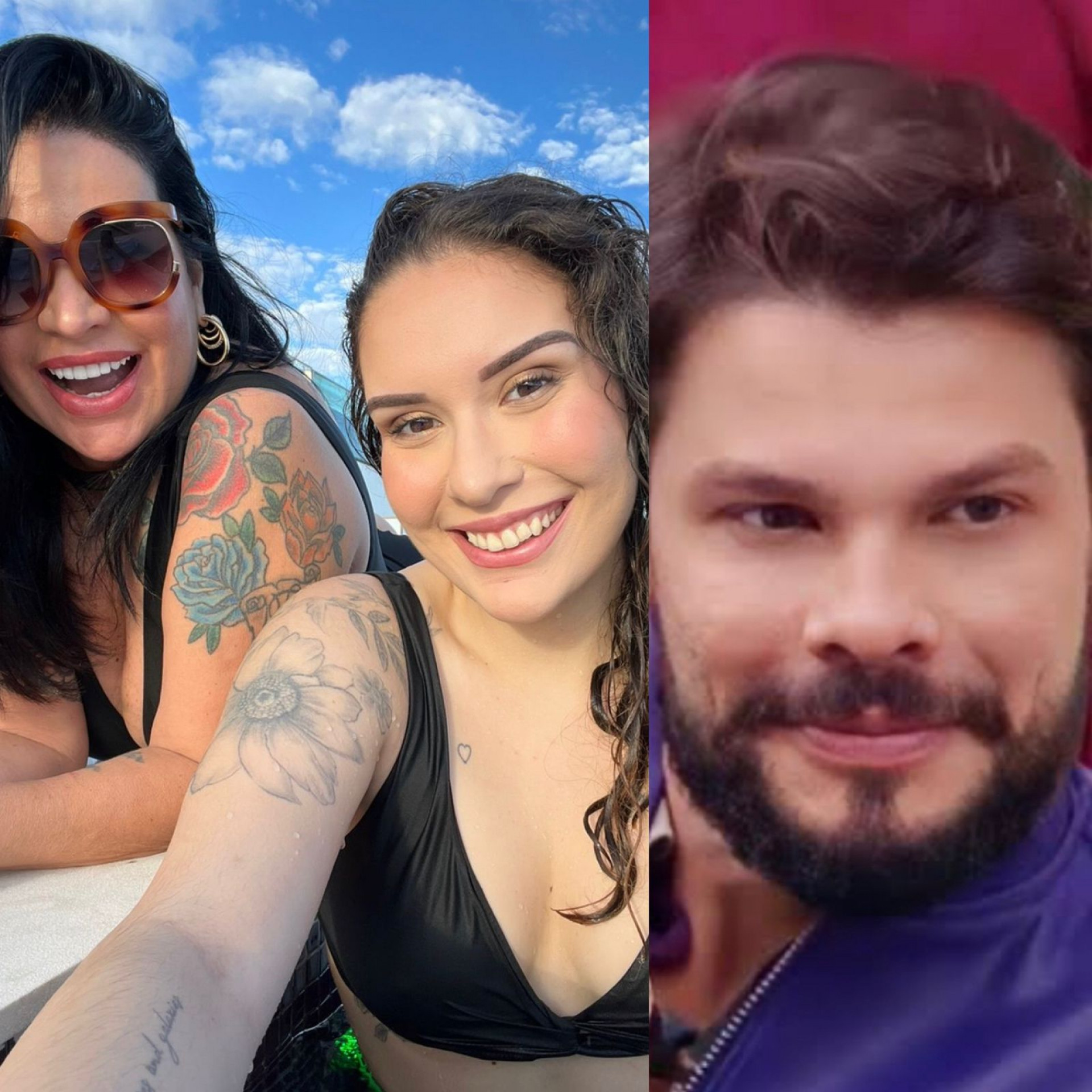 Solange Gomes reage a possível romance de Stephanie Gomes e Alexandre Suitta - Foto reprodução Internet e arquivo pessoal
