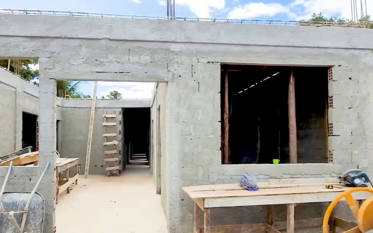 A nova cl&iacute;nica de sa&uacute;de da fam&iacute;lia da Vila Ol&iacute;mpia em constru&ccedil;&atilde;o