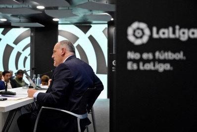 Após caso Vini Jr, presidente da LaLiga apoia perda de pontos por racismo