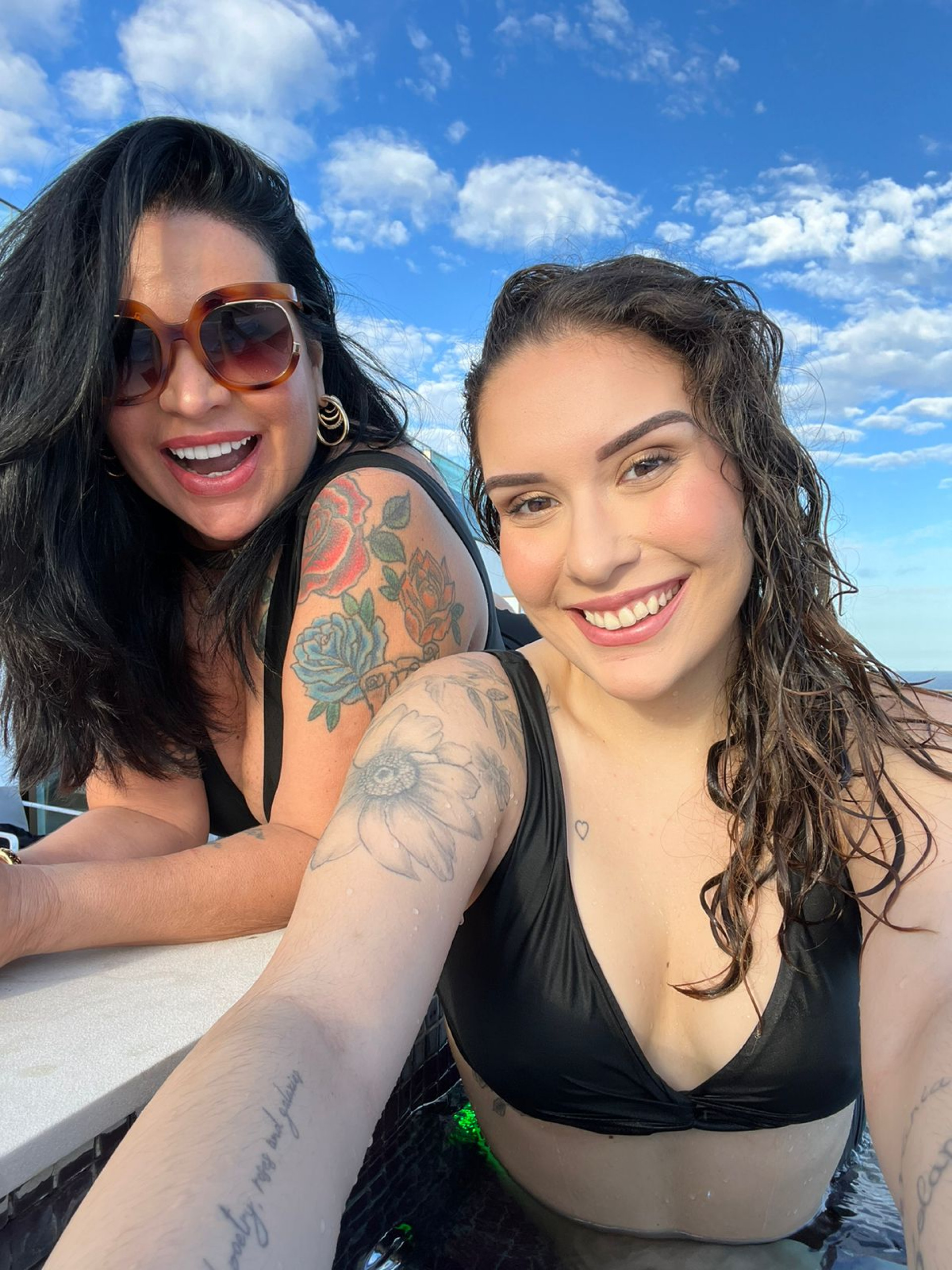 Solange Gomes reage a possível romance de Stephanie Gomes e Alexandre Suitta - Foto reprodução Internet e arquivo pessoal