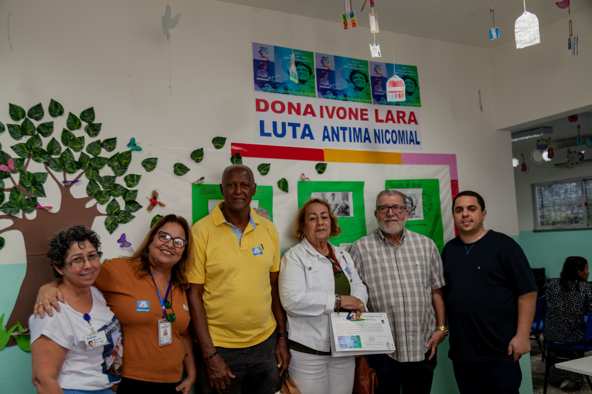 Segundo a diretora do espa&ccedil;o, Cl&aacute;udia Sales, o evento visou reconhecer a import&acirc;ncia da trajet&oacute;ria de Dona Ivone Lara e seu trabalho de mais de tr&ecirc;s d&eacute;cadas na sa&uacute;de mental - Felipe Soares / PMN