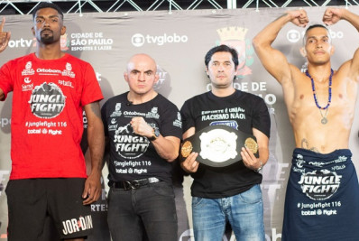 Disputas de cinturão são atrações do Jungle Fight 116, neste sábado (27)
